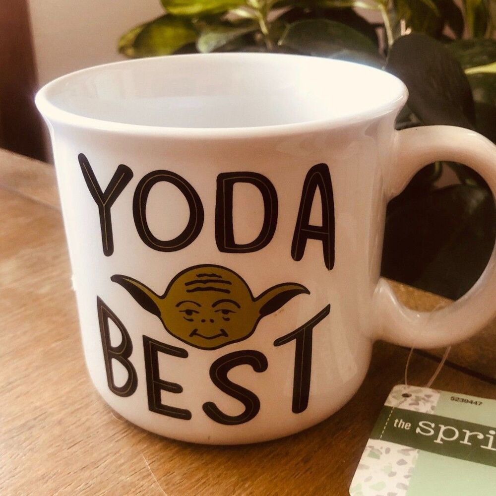 Yoda Best Star Wars Coffee Mug Holds 18 Oz NWT